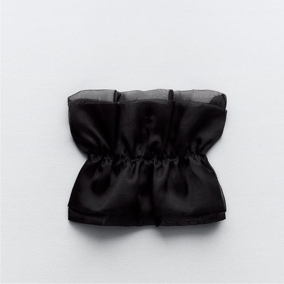 NWT Zara Organza Crop Top - Picture 7 of 7